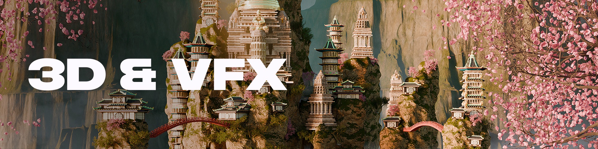 Visual effects at the BRIT School Digital Arts course, featuring 3D modelling and textured environments in Maya, creature sculpting in Blender, and composited scenes using After Effects.