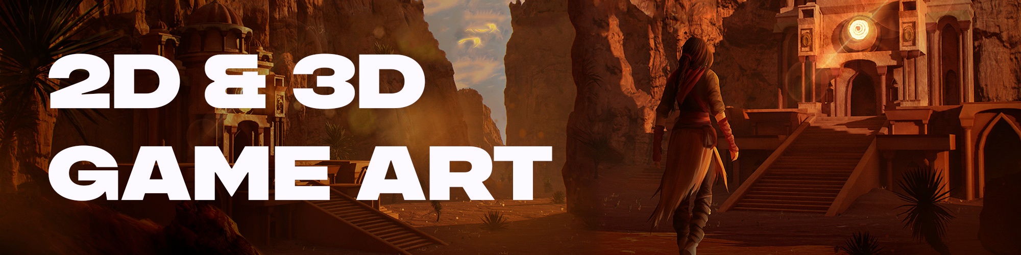 Digitally painted 2D characters and 3D environments created in Unreal Engine 5, combining 2D concept art with real-time 3D game design. From the Digital Arts course at The BRIT School